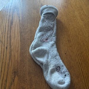 Gray Patterned Men's Sock